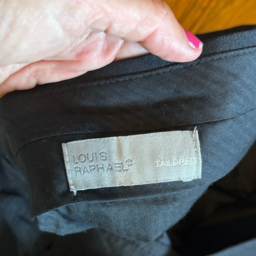 Louis Raphael Tailored Black Trousers